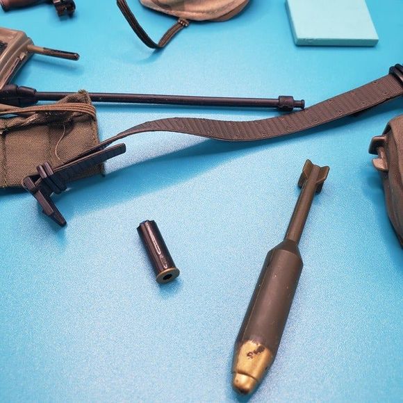 Lot of GI Joe Army Doll Accessories Weapons Helmet Canteen Battle Gear - Picture 4 of 12